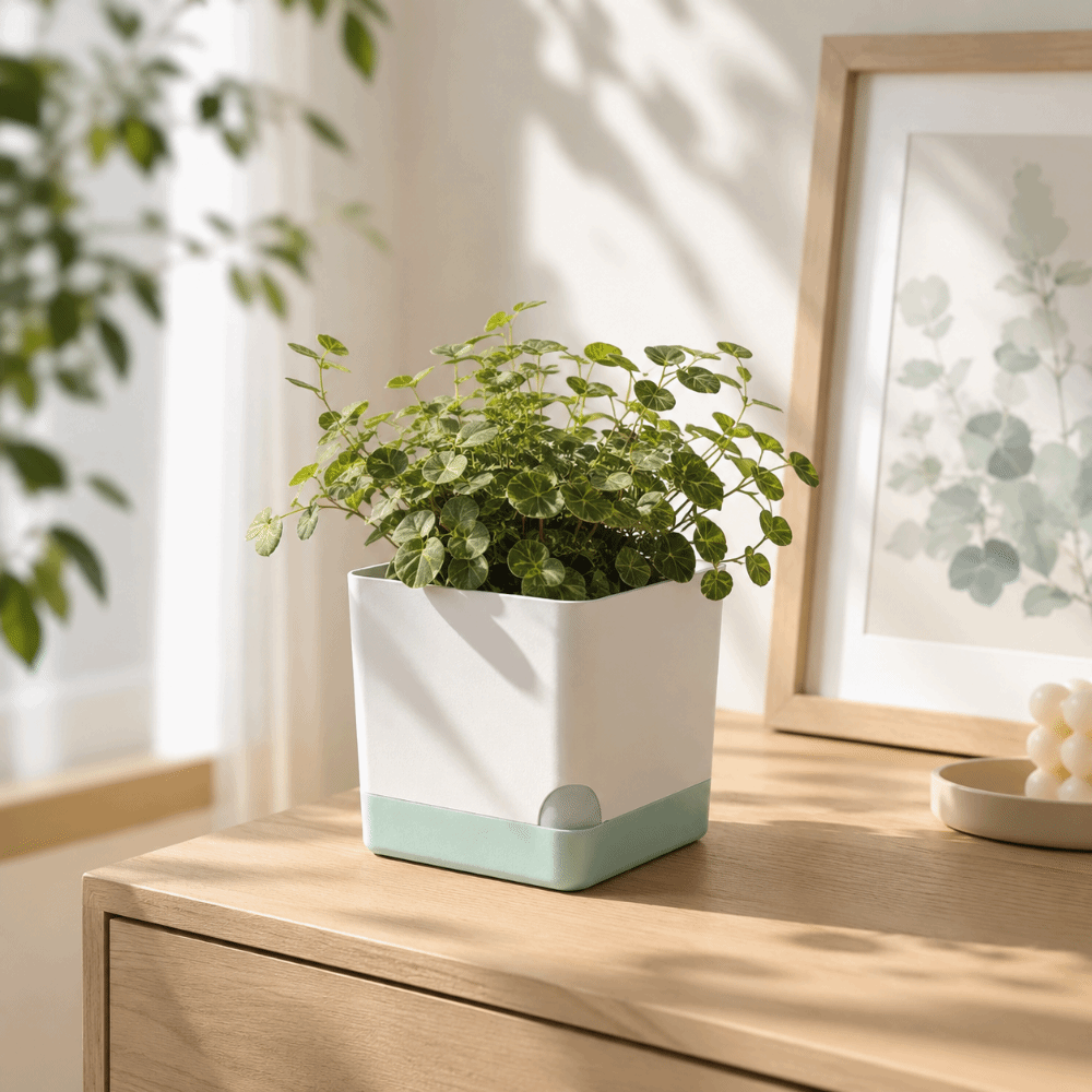Self-Watering Planter - Basit Kare Şekilli Kendinden Sulanan Saksılar