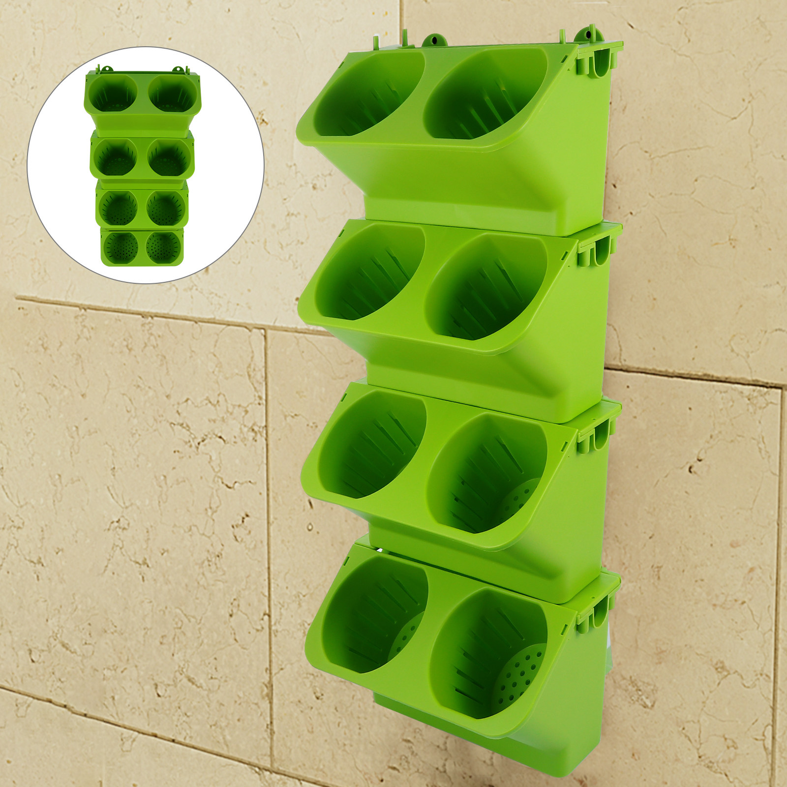 4 Parça Dikey Duvar Saksı Seti - Self-Watering Planter incelemesi ve fiyatı