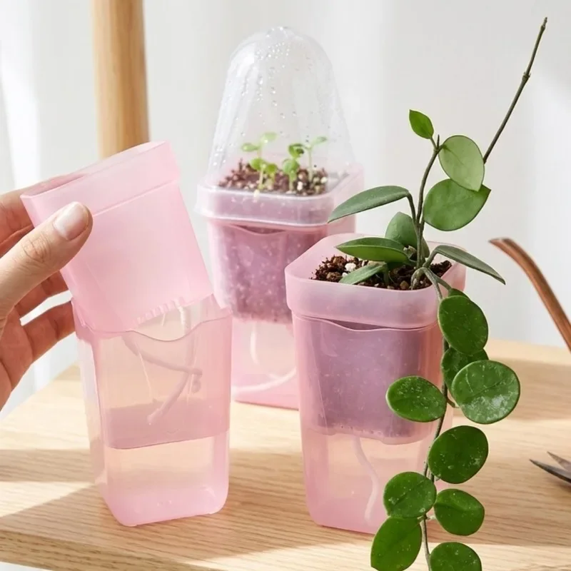 Şeffaf Pembe, Kendiliğinden Su - Self-Watering Planter incelemesi ve fiyatı