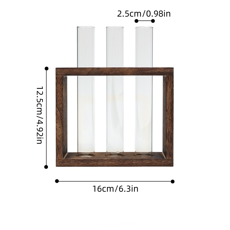 Ahşap Standlı 5 Borulu Cam Top - Self-Watering Planter incelemesi ve fiyatı